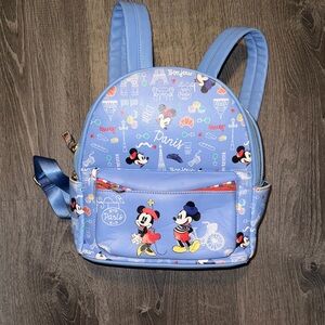 Disney Danielle Nicole Paris Mickey Mouse Backpack - Light Blue